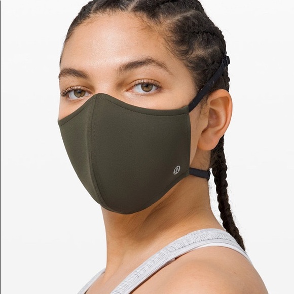 lululemon Double strap face mask Dark Oliver - Picture 6 of 6